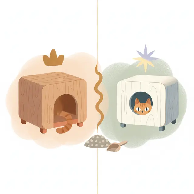 Baxton Studio Elie vs Merry Products Cat Litter Loo: which cat litter box enclosure wins?