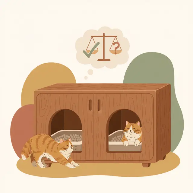 Feandrea Double Cat Litter Box Enclosure (UPCL010) review: worth it for two cats?