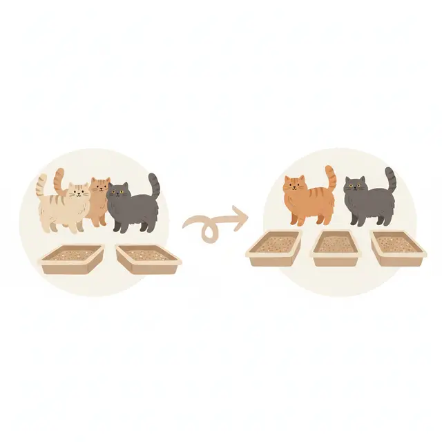 How many litter boxes for multiple cats (the N+1 rule, explained)