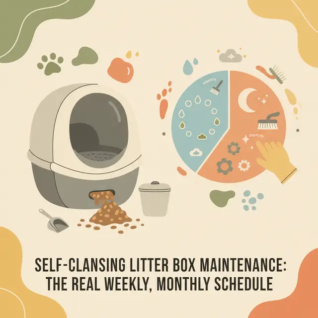 Self-Cleaning Litter Box Maintenance: The Real Weekly, Monthly Schedule